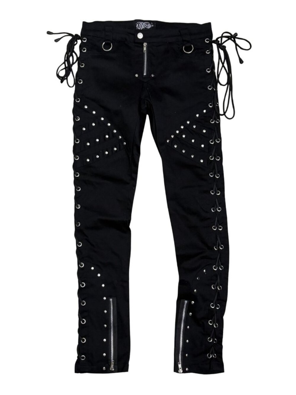 VIXXSIN Goth Emo Punk Designer Skinny Denim Jeans Womens 30x34